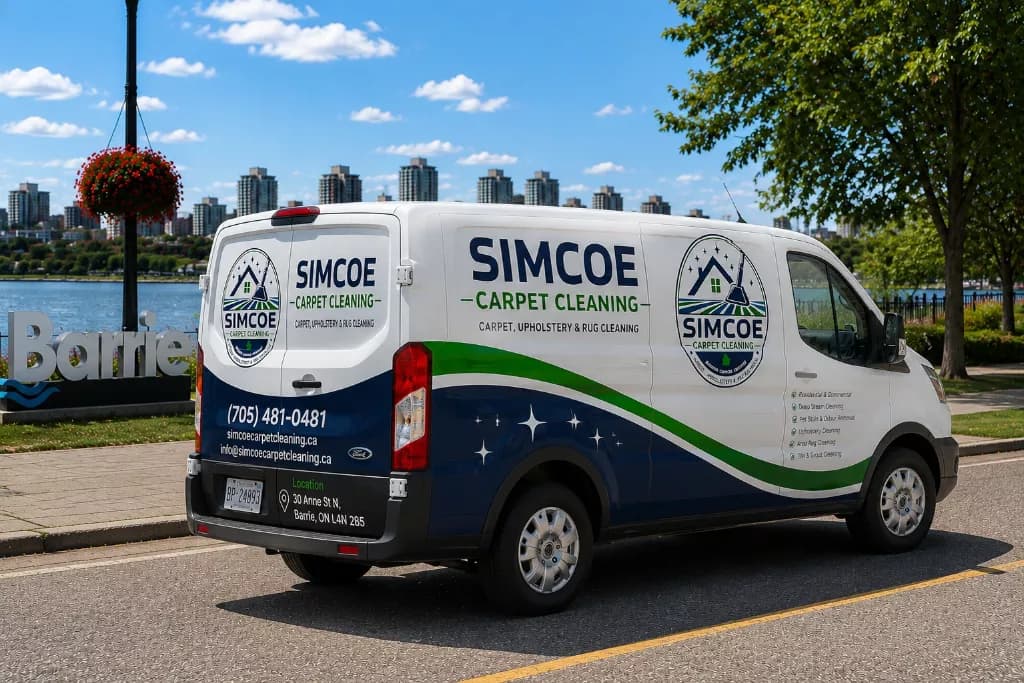 Simcoe Carpet Cleaning Service Van in Barrie