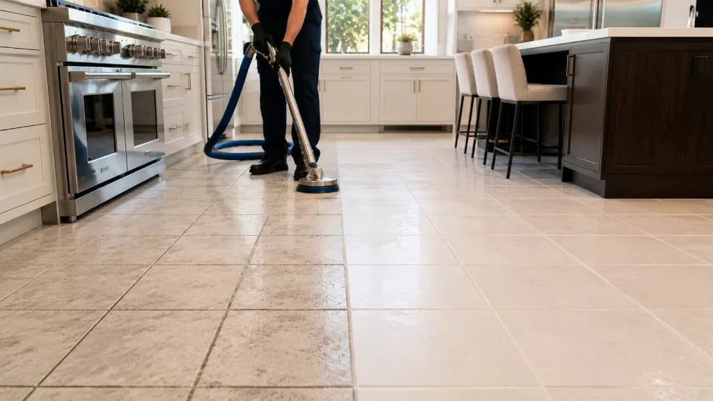 Grout Cleaning Before & After