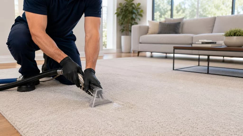 Sub-surface extraction tool removing pet urine from carpet pad